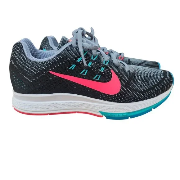 NEW Nike Air Structure 18 Womens Size 6 Running Shoes Sneakers Black Hype 683738 - Picture 2 of 11